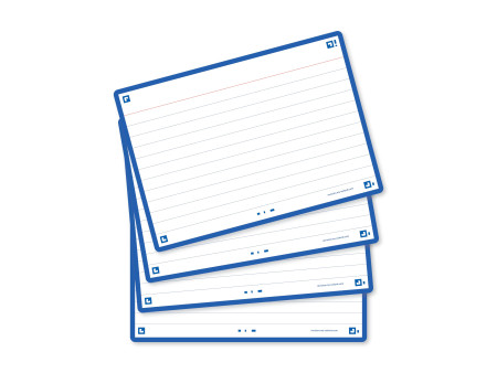 Oxford Fiches 'Flash 2.0', 105 x 148 mm, bleu marine