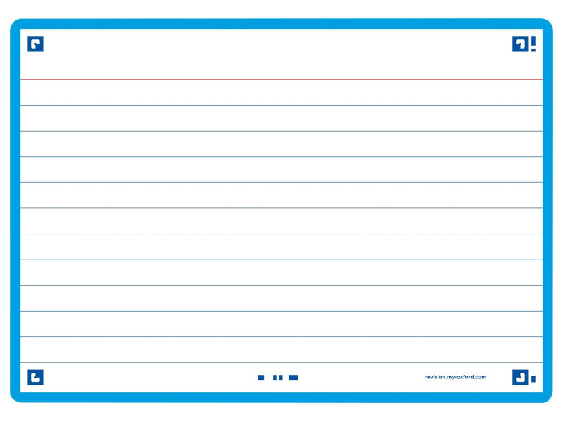 Oxford Fiches 'Flash 2.0', 105 x 148 mm, turquoise