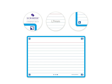 Oxford Fiches 'Flash 2.0', 105 x 148 mm, turquoise