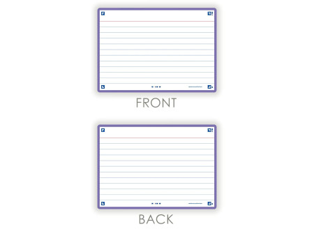 Oxford Fiches 'Flash 2.0', 105 x 148 mm, violet