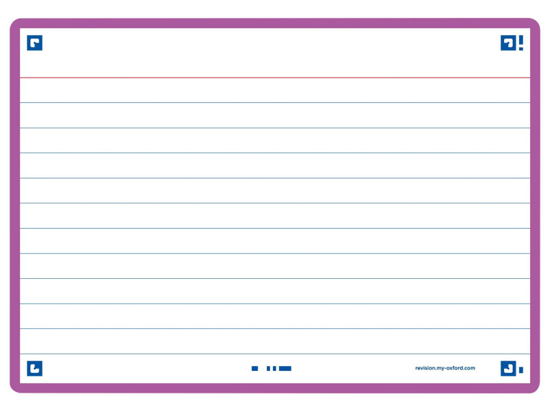 Oxford Fiches 'Flash 2.0', 105 x 148 mm, lilas