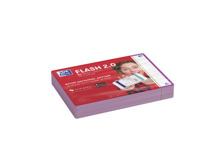 Oxford Fiches 'Flash 2.0', 105 x 148 mm, lilas