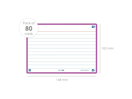 Oxford Fiches 'Flash 2.0', 105 x 148 mm, lilas
