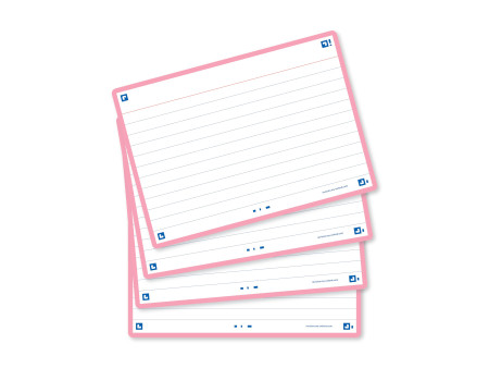 Oxford Fiches 'Flash 2.0', 105 x 148 mm, rose