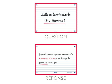 Oxford Fiches 'Flash 2.0', 105 x 148 mm, rouge
