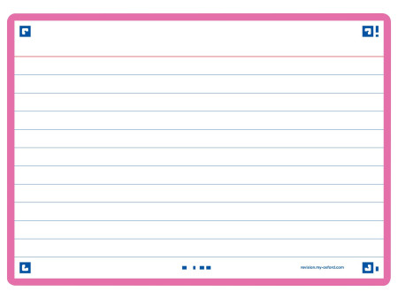 Oxford Fiches 'Flash 2.0', 105 x 148 mm, fuchsia