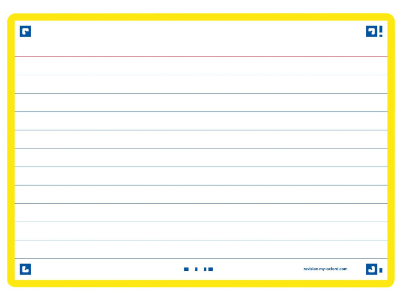 Oxford Fiches 'Flash 2.0', 105 x 148 mm, jaune