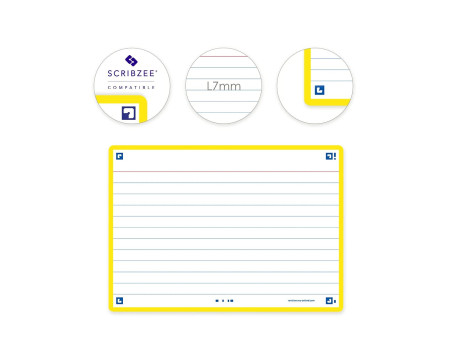 Oxford Fiches 'Flash 2.0', 105 x 148 mm, jaune