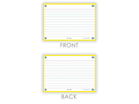 Oxford Fiches 'Flash 2.0', 105 x 148 mm, jaune