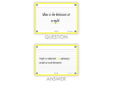 Oxford Fiches 'Flash 2.0', 105 x 148 mm, jaune