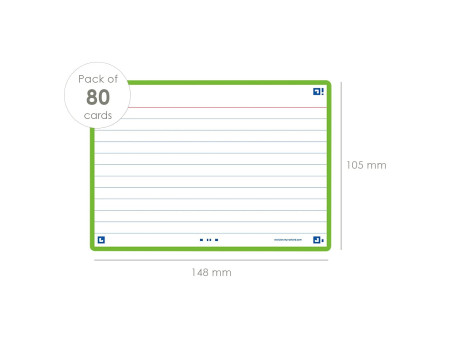 Oxford Fiches 'Flash 2.0', 105 x 148 mm, vert