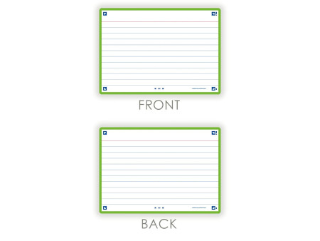 Oxford Fiches 'Flash 2.0', 105 x 148 mm, vert