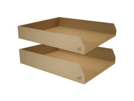 Oxford Set de corbeilles à courrier 'Savana', A4, naturel