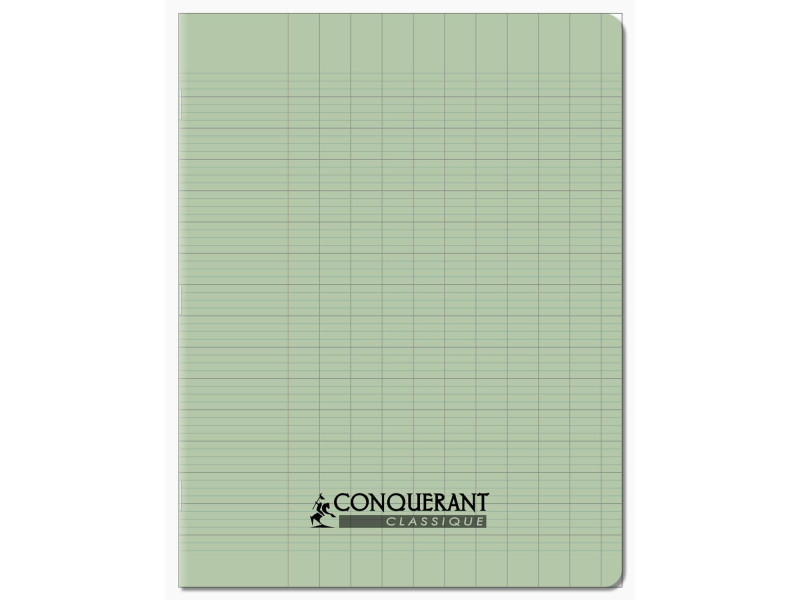 CONQUERANT CLASSIQUE Cahier 170 x 220 mm, Seyès, vert pastel