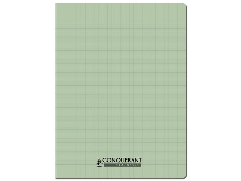 CONQUERANT CLASSIQUE Cahier 240 x 320 mm, Seyès, vert pastel