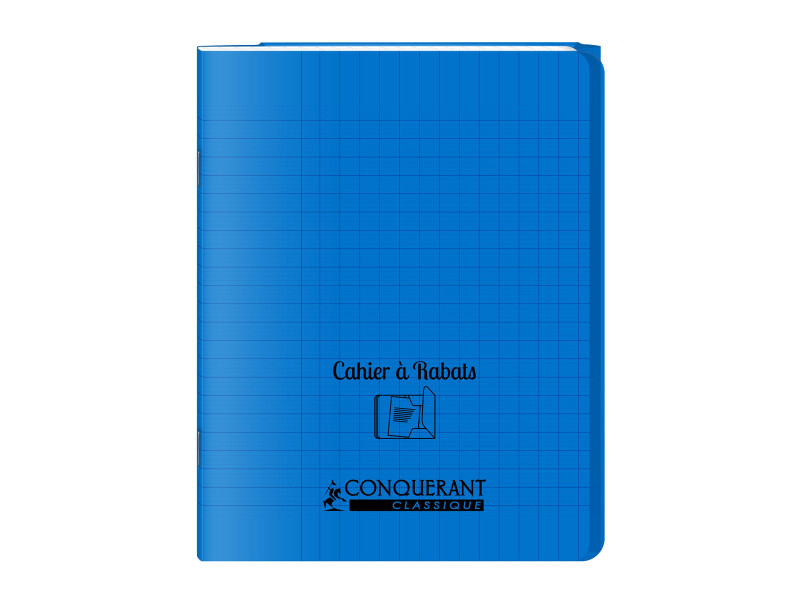 CONQUERANT CLASSIQUE Cahier à rabat 170 x 220 mm, bleu