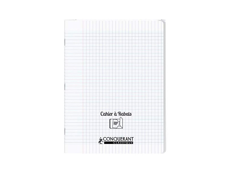 CONQUERANT CLASSIQUE Cahier à rabat 240 x 320 mm, incolore