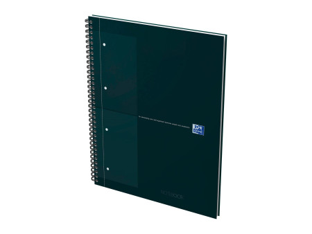 Oxford International Cahier NOTEBOOK, A4, quadrillé, noir