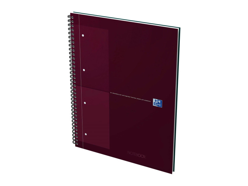 Oxford International Cahier NOTEBOOK, A4, quadrillé, rouge