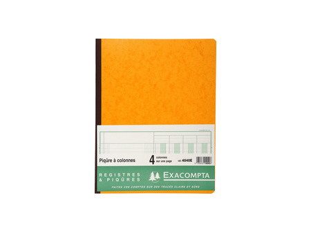 EXACOMPTA Piqûre, 15 colonnes sur 2 pages, 33 lignes