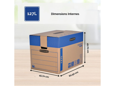 Fellowes BANKERS BOX TRANSIT carton de déménagement SmoothMo
