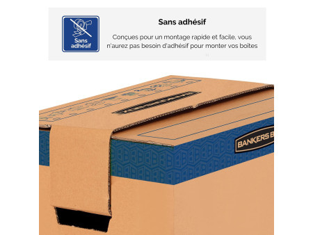 Fellowes BANKERS BOX TRANSIT carton de déménagement SmoothMo
