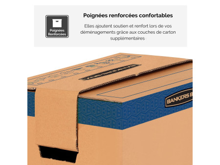 Fellowes BANKERS BOX TRANSIT carton de déménagement SmoothMo