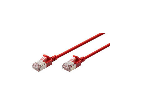 DIGITUS Câble de brassage Slim, cat. 6A, F/FTP, 1,0 m, jaune