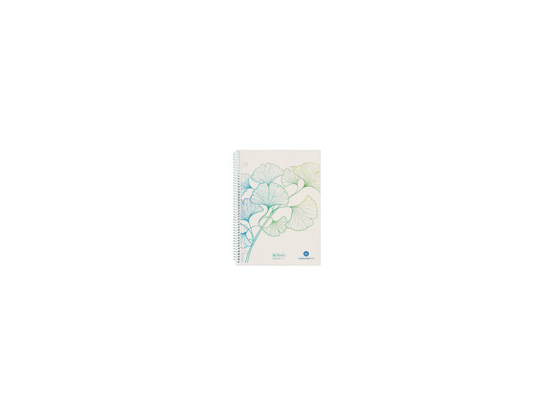 herlitz Cahier spiralé GREENline Ginkgo, A5, quadrillé