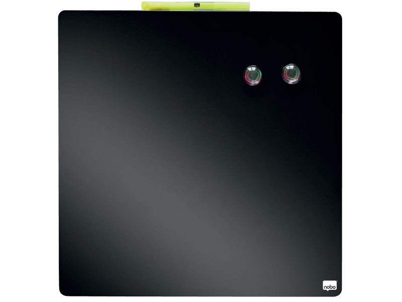 nobo Tableau mémo carré, (L)360 x (H)360 mm, noir