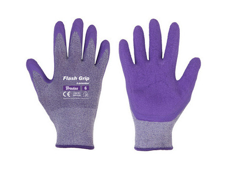 Bradas Gants de jardinage femme Flash Grip Lavender, S