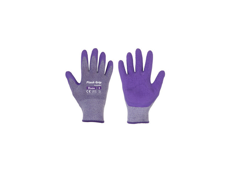 Bradas Gants de jardinage femme Flash Grip Lavender, S
