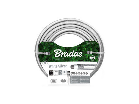 Bradas Tuyau d'arrosage NTS WHITE SILVER, 1/2', 30 m