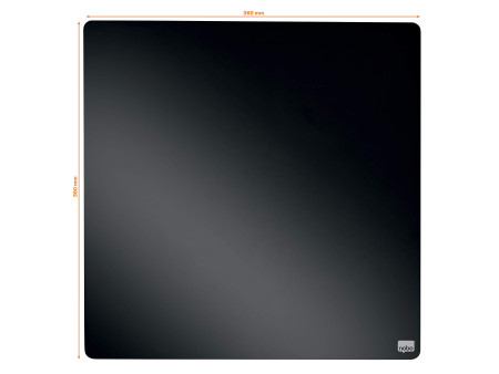 nobo Tableau mémo carré, (L)360 x (H)360 mm, noir