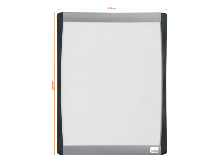 nobo Tableau blanc mural à cadre incurvé, (L)215 x (H)280 mm