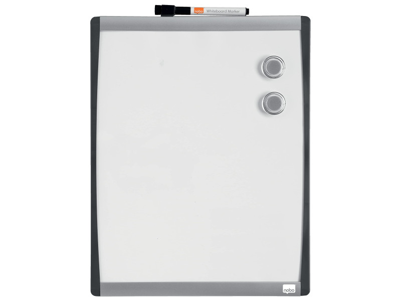 nobo Tableau blanc mural à cadre incurvé, (L)280 x (H)335 mm