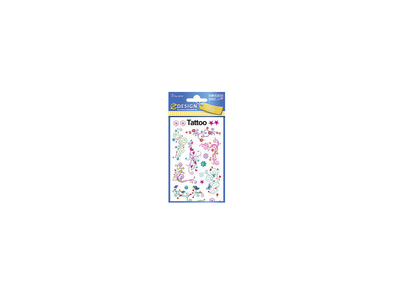 ZDesign KIDS Tatouages 'fleurs', coloré