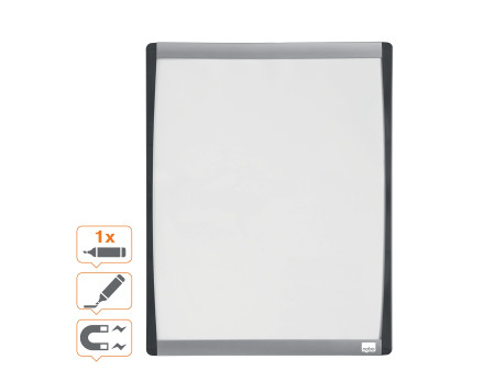 nobo Tableau blanc mural à cadre incurvé, (L)280 x (H)335 mm