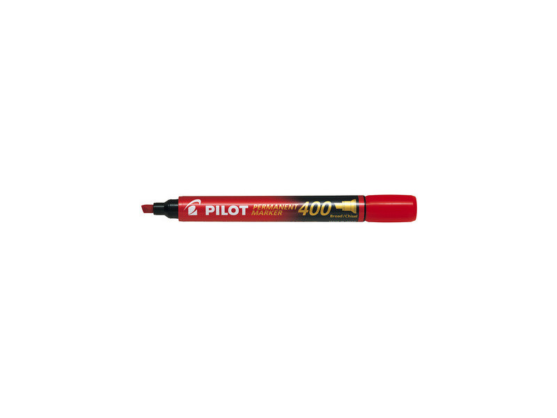 PILOT Marqueur permanent 400, pointe biseautée, bleu
