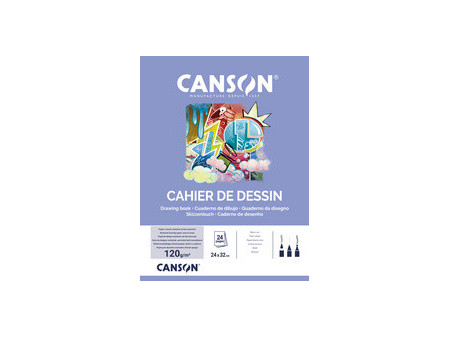 CANSON Cahier de dessin, uni, 120 g/m2, 170 x 220 mm