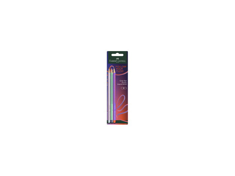 FABER-CASTELL Crayon GRIP 2001 Flow Edition, blister de 3