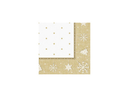 PAPSTAR Serviette à motif de Noël 'X-Mas', argent