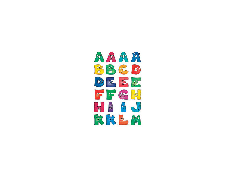 HERMA stickers alphabétique A-Z, en papier, visages amusants