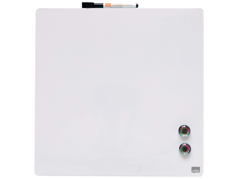 nobo Tableau mémo carré, (L)360 x (H)360 mm, blanc