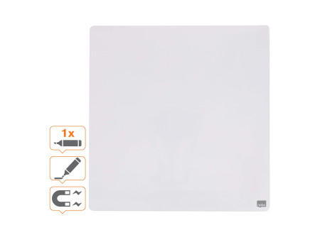 nobo Tableau mémo carré, (L)360 x (H)360 mm, blanc