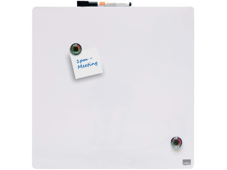 nobo Tableau mémo carré, (L)360 x (H)360 mm, blanc