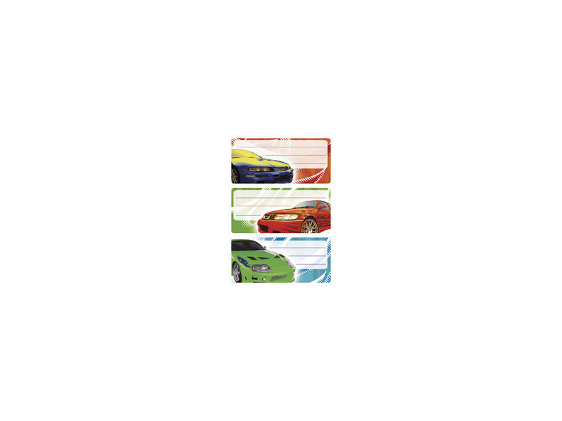 HERMA Étiquettes pour livres 'Voitures de course', 76 x 35mm