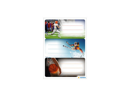 HERMA Étiquettes pour livres 'Football', pailleté