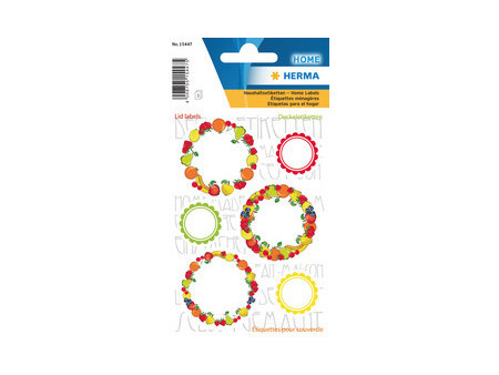 HERMA Etiquettes pour couvercle HOME 'New Look Fruits I'
