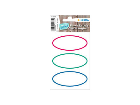 HERMA Étiquette de cuisine HOME, oval, bord coloré